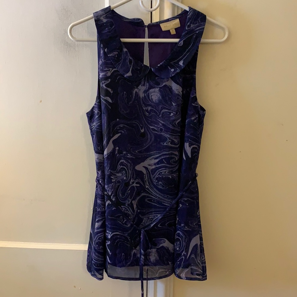 Swirly purple shirt